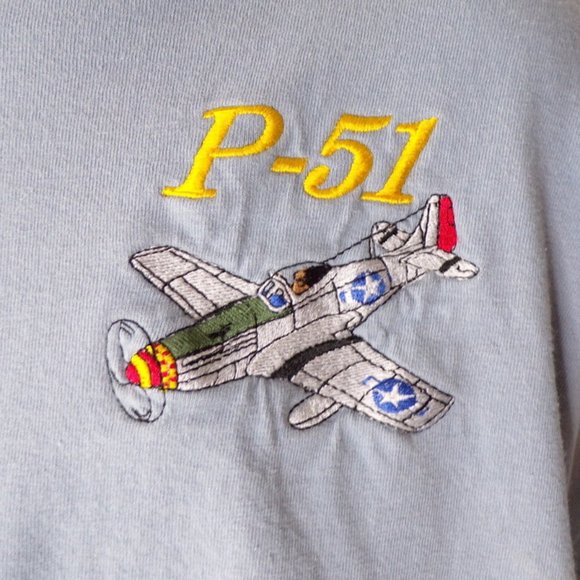 Blackbird Brand P51-Mustang Men's T-Shirt Size Large - Picture 2 of 5